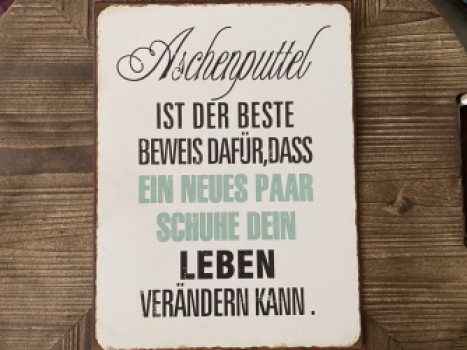 Blechschild