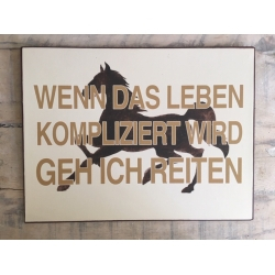 Blechschild