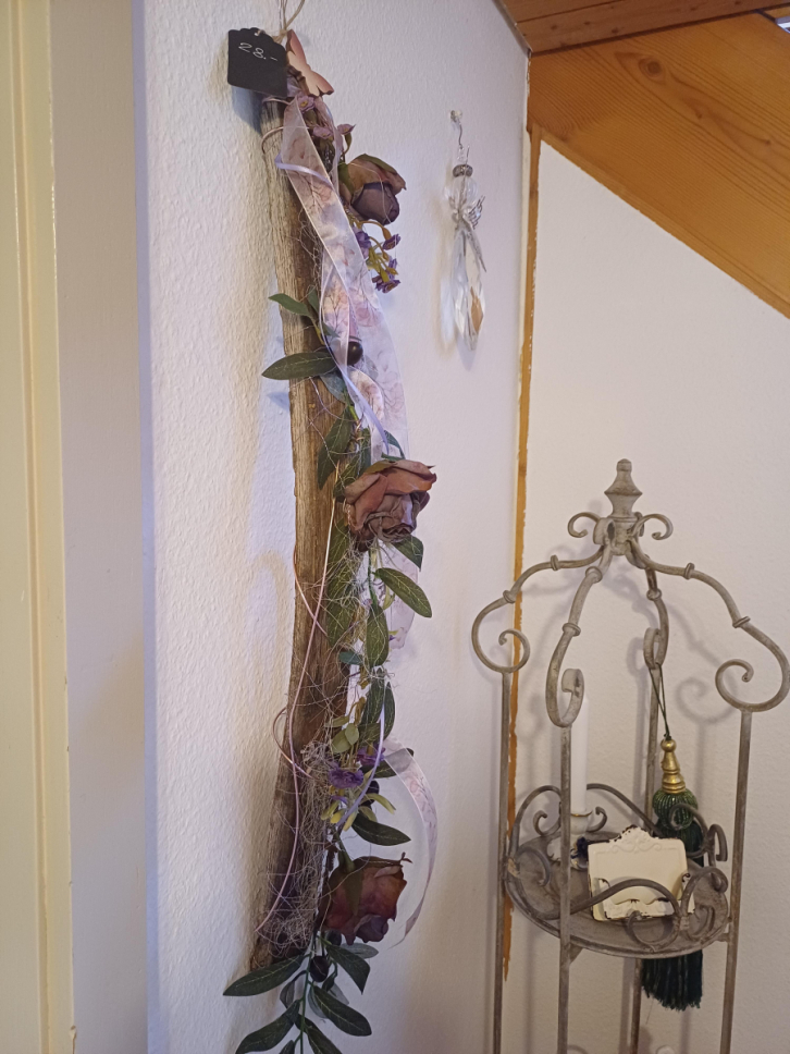 Dekorierte Fassdaube 80cm