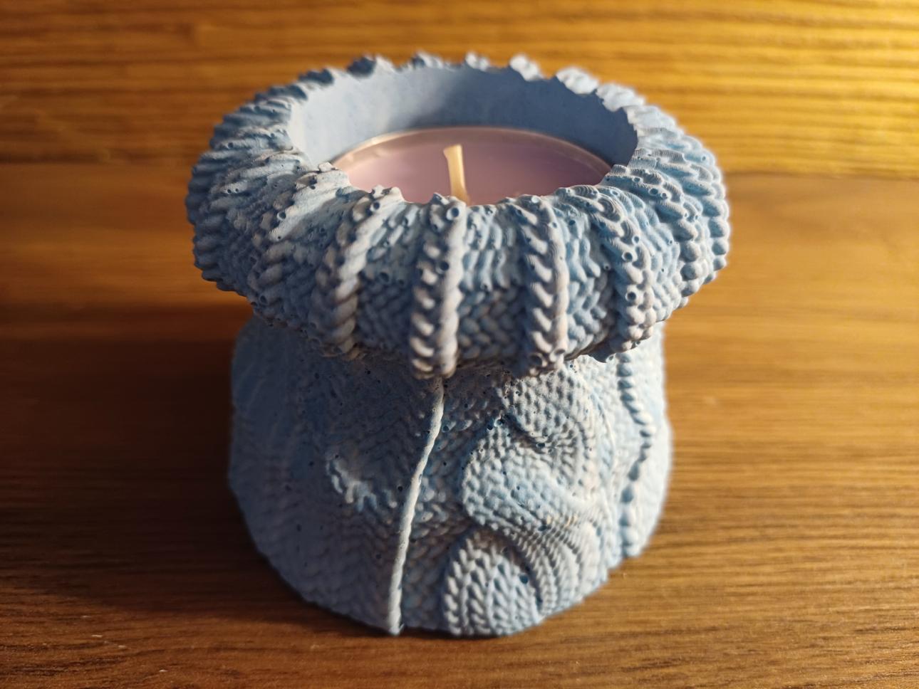 Kerzenständer Strick Resin